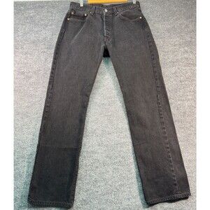 Levi’s 501 Original Fit Jeans Vintage 2005 Black Denim W33 L34